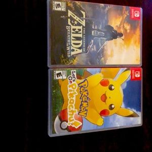 Let’s go Pikachu and breath of the wild by Zelda